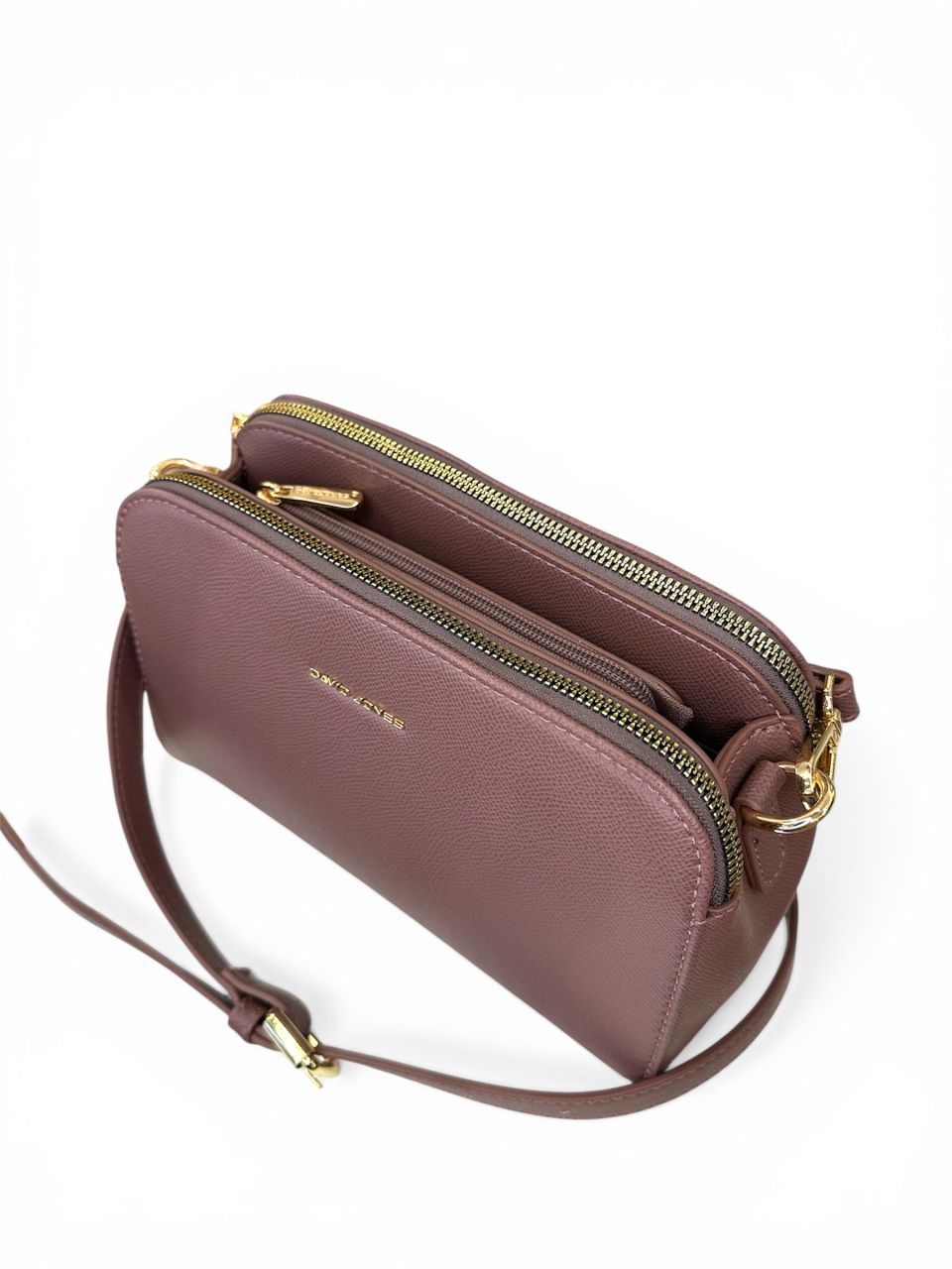 Sötét púder David Jones 3 rekeszes oldaltáska