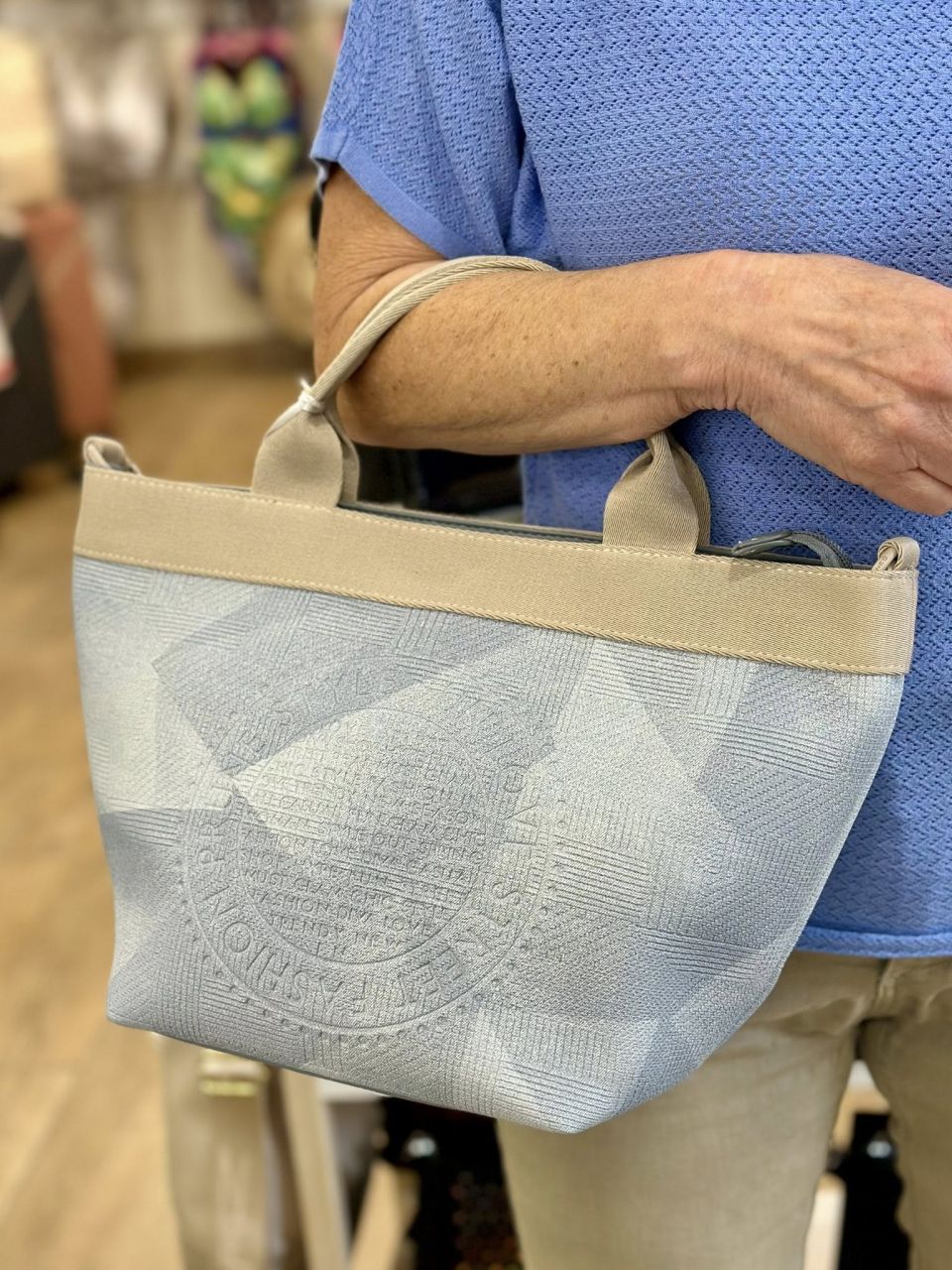 Kék farmer jellegű David Jones kézitáska Kék farmer jellegű David Jones kézitáska