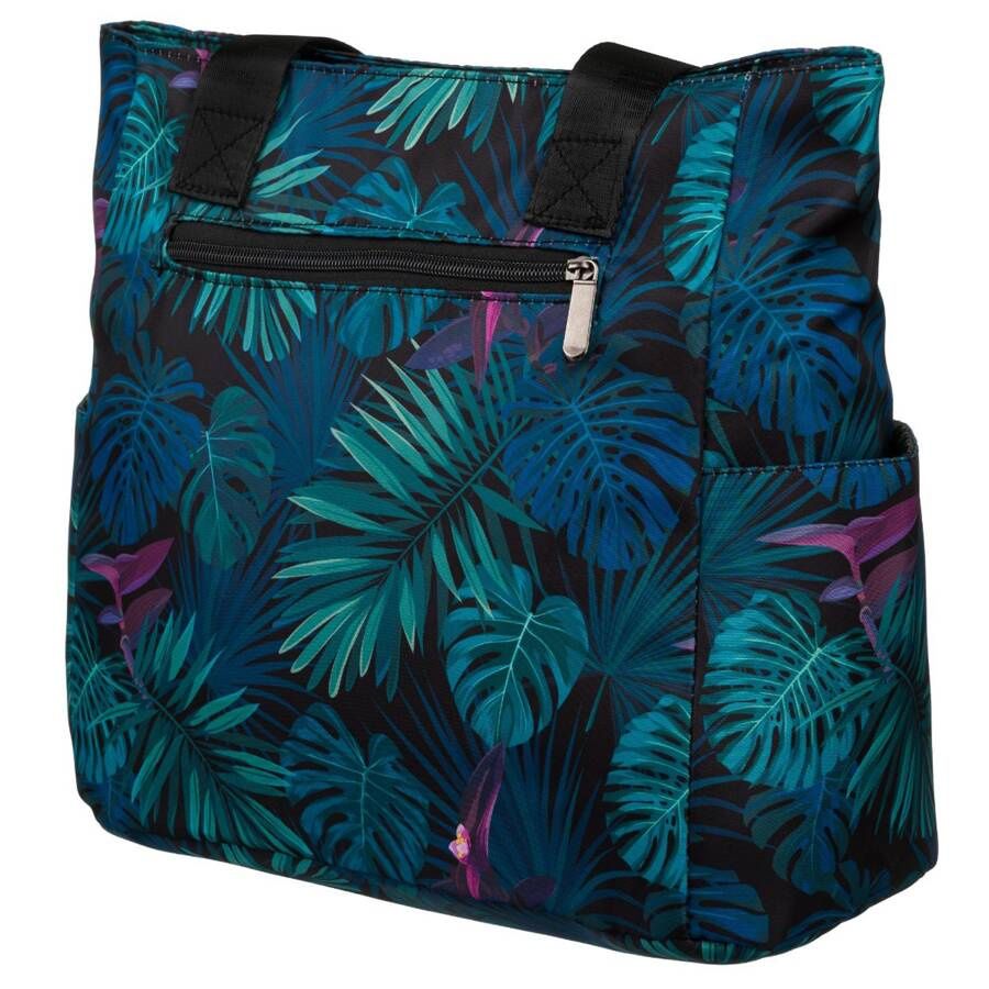 Zöld-kék levélmintás Rovicky puha shopper Zöld-kék levélmintás Rovicky puha shopper