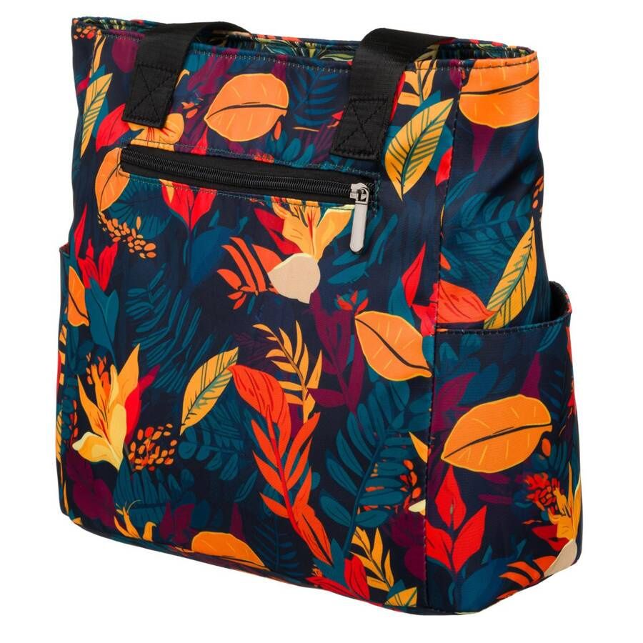 Kék-narancs levélmintás Rovicky puha shopper Kék-narancs levélmintás Rovicky puha shopper