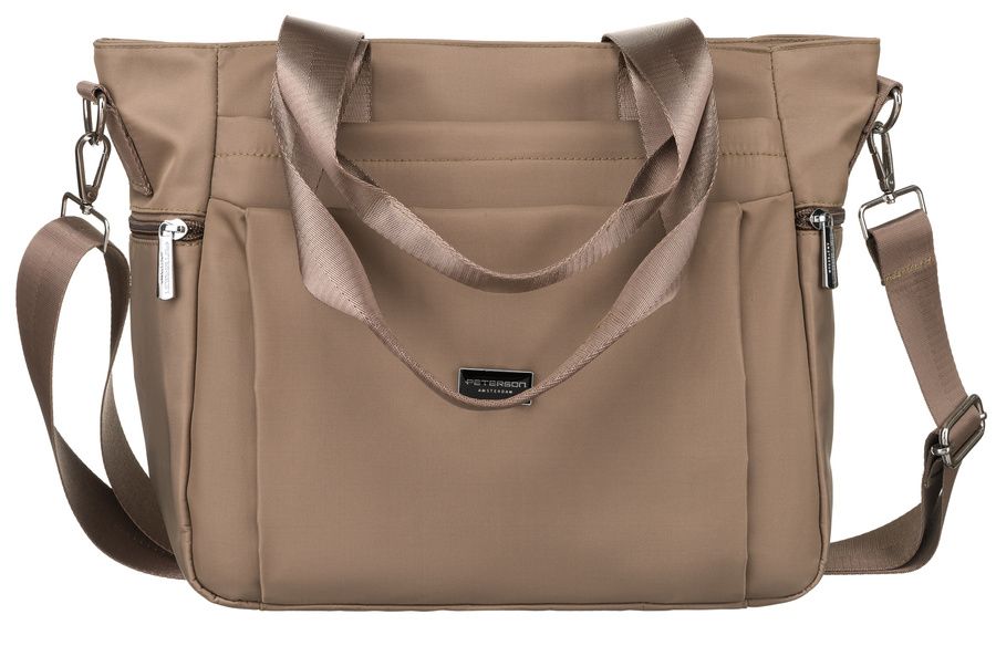 Bézs Peterson osztott belsős puha shopper Bézs Peterson osztott belsős puha shopper