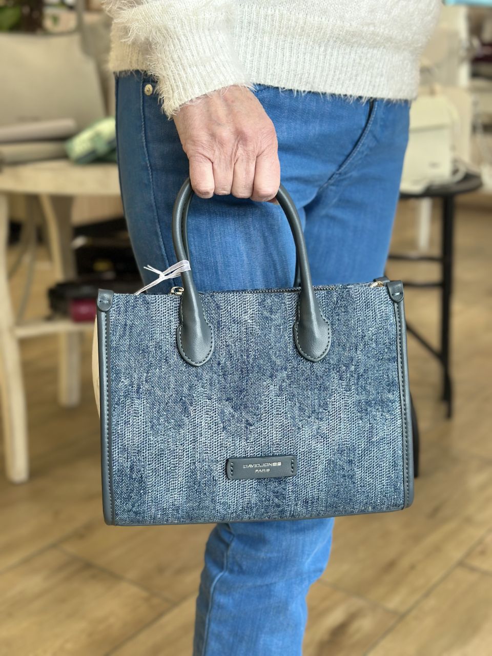 Kék David Jones kicsi farmer kézitáska