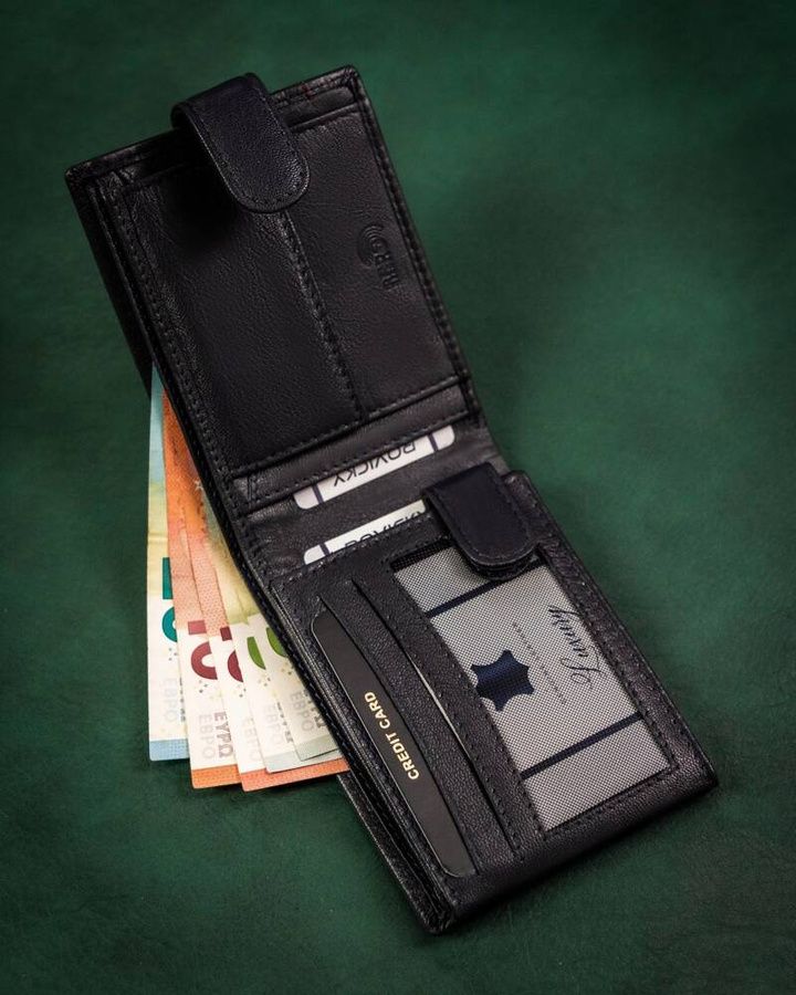 Kék Rovicky nagyméretű patentos férfi pénztárca