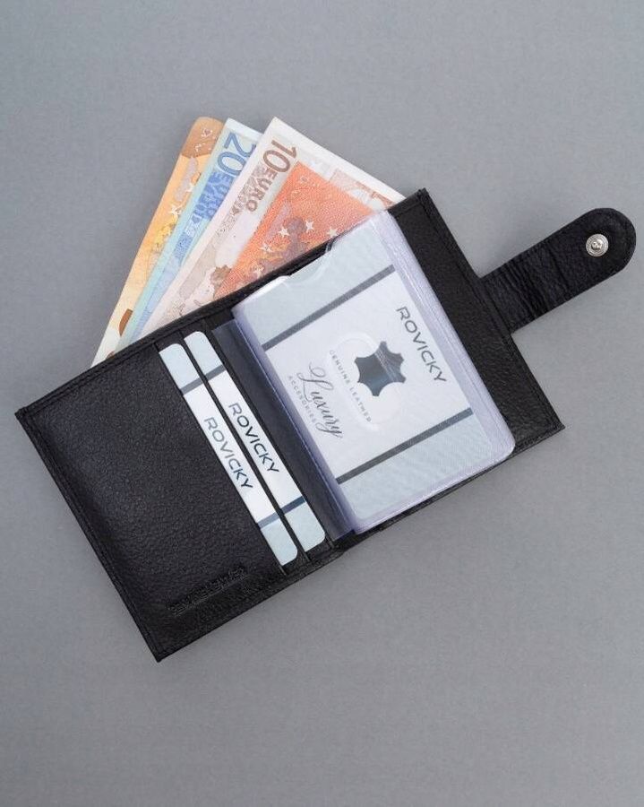 Fekete kártyatartó RFID