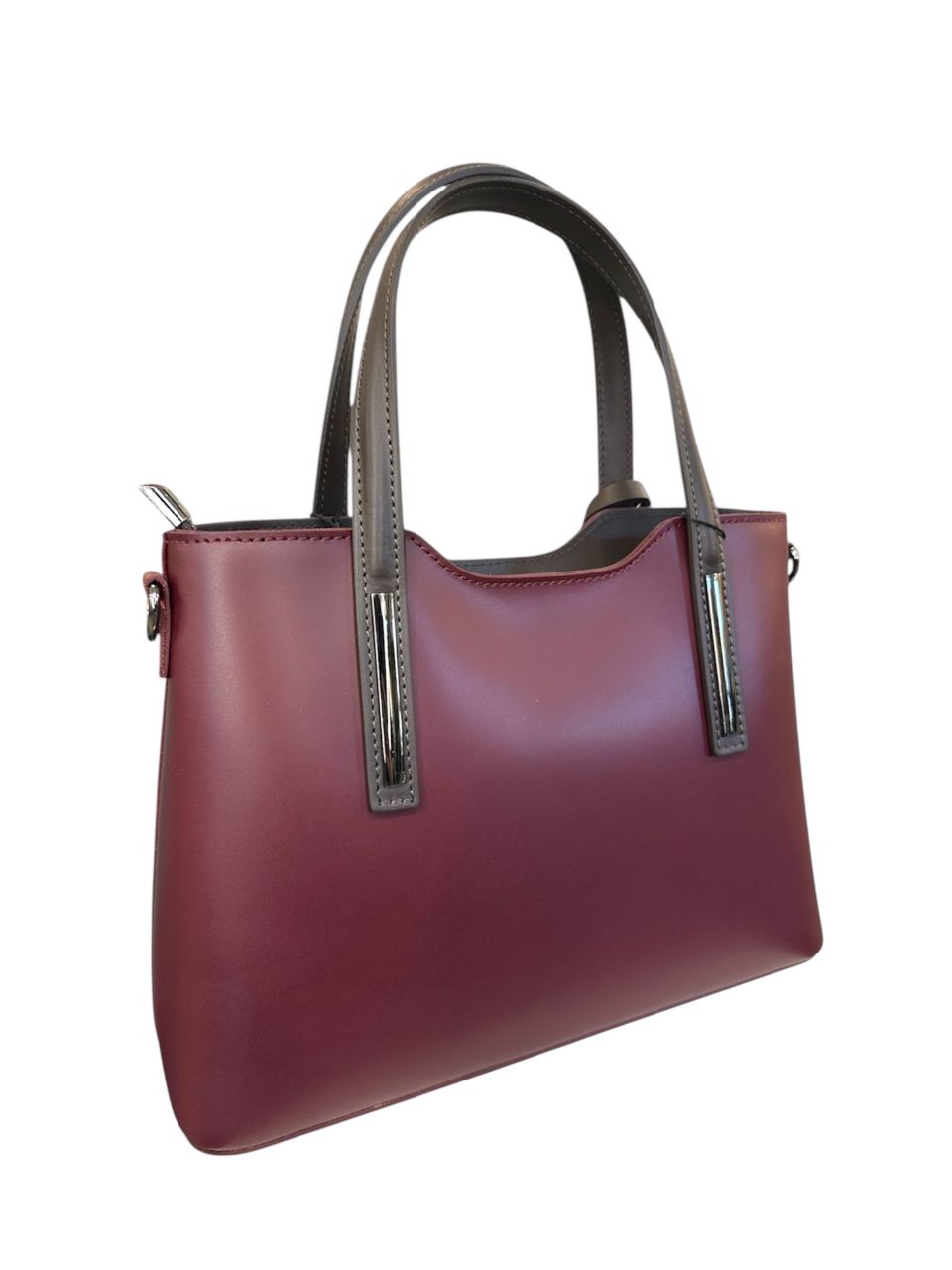 Bordó női bőr kézitáska