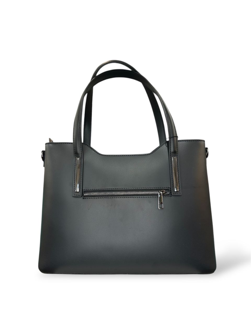 Fekete nagy női bőr kézitáska