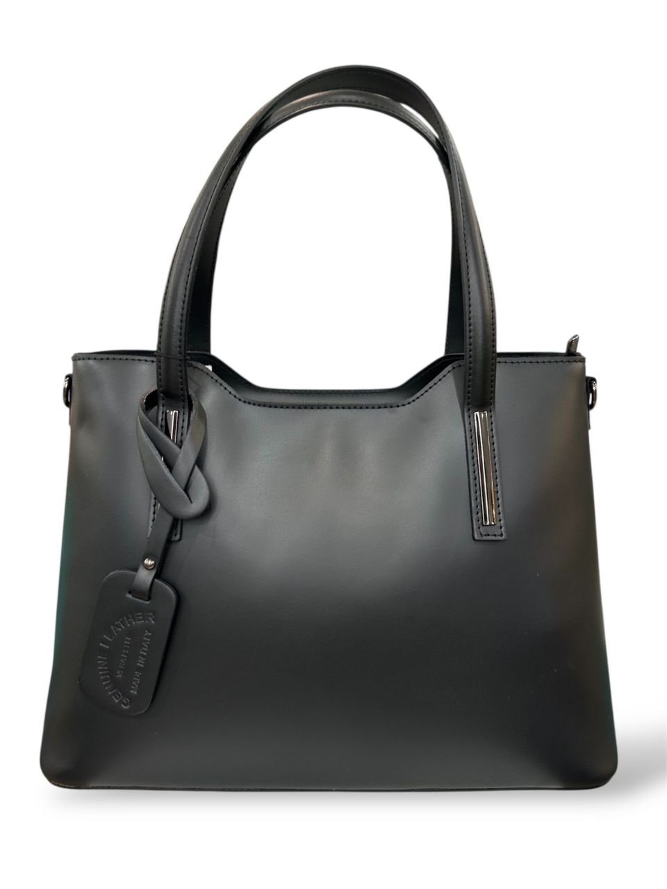 Fekete nagy női bőr kézitáska