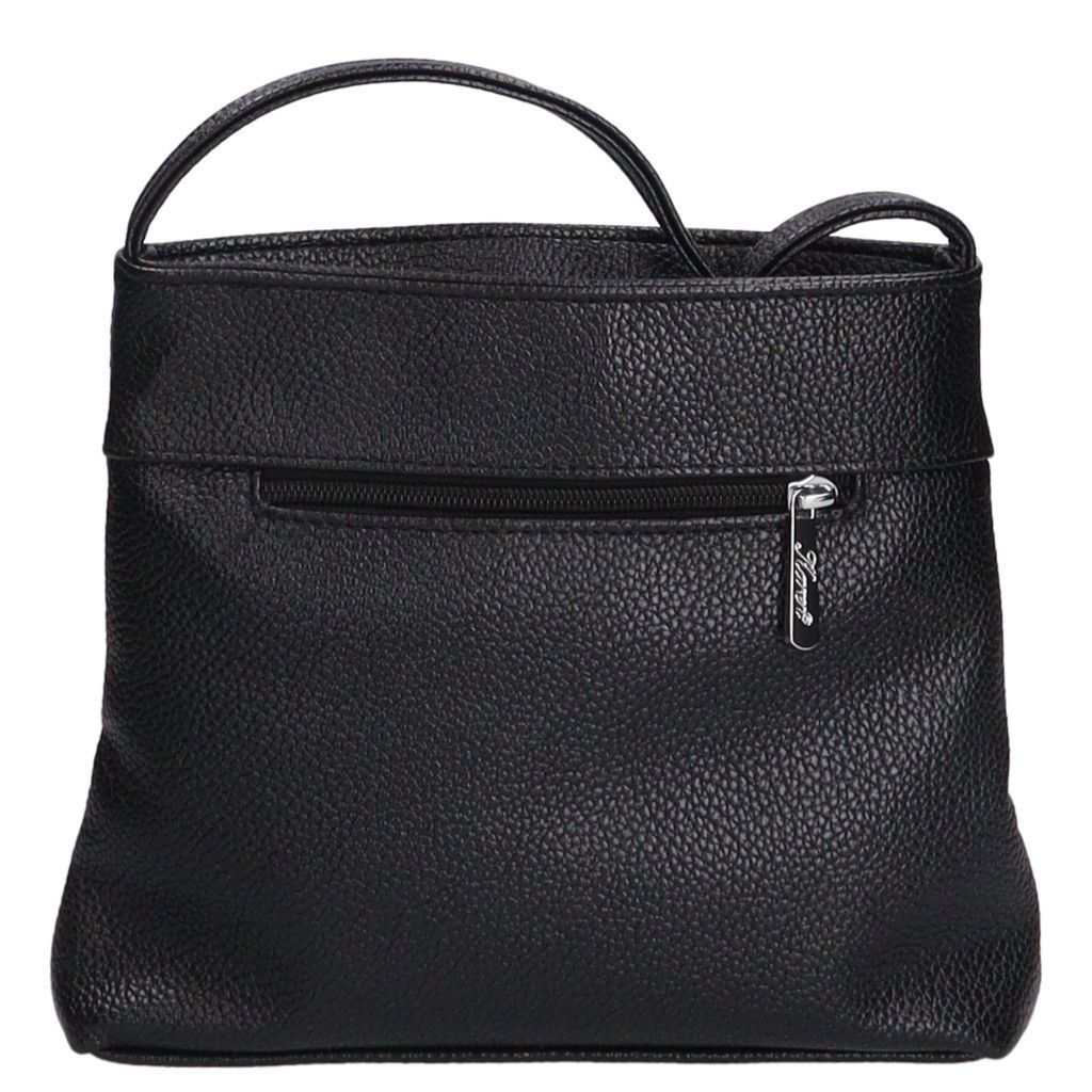 Fekete áttört Karen kicsi oldaltáska