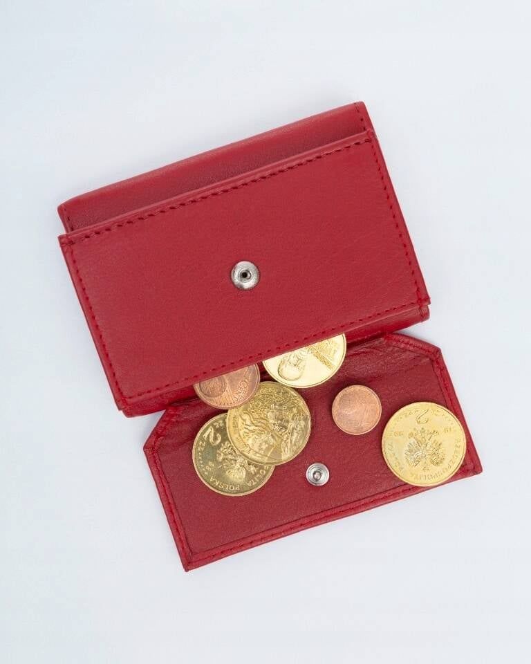 Piros extra pici Rovicky bőr pénztárca Piros extra pici Rovicky bőr pénztárca