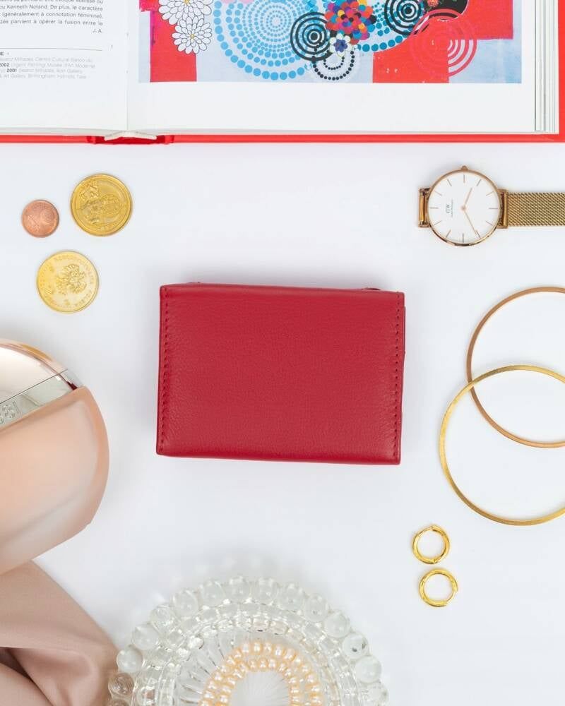 Piros extra pici Rovicky bőr pénztárca Piros extra pici Rovicky bőr pénztárca