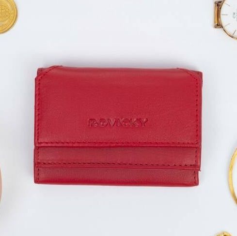 Piros extra pici Rovicky bőr pénztárca Piros extra pici Rovicky bőr pénztárca