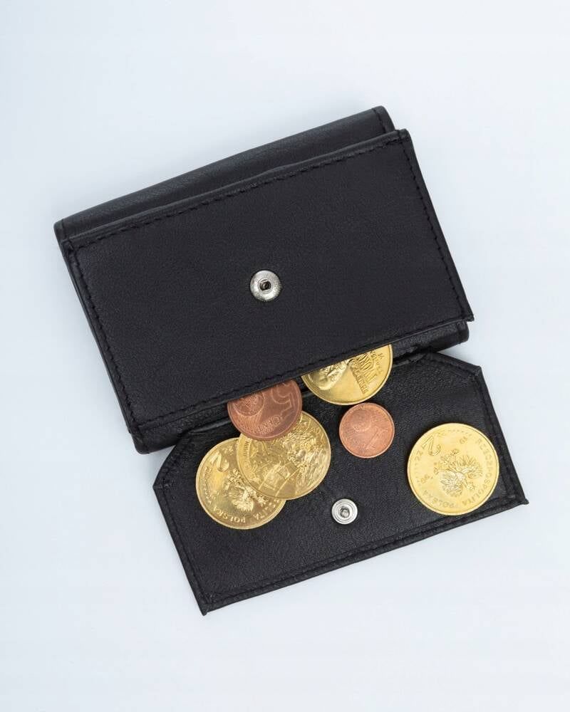 Fekete extra pici Rovicky bőr pénztárca Fekete extra pici Rovicky bőr pénztárca