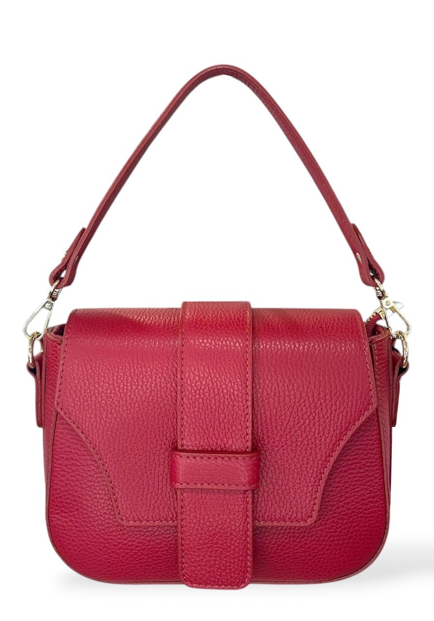Bordó női bőr váll-, oldaltáska Bordó női bőr váll-, oldaltáska