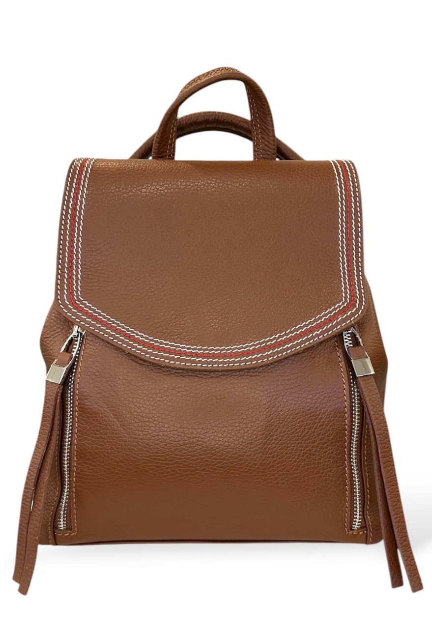 Barna női bőr átalakítható hátizsák Barna női bőr átalakítható hátizsák