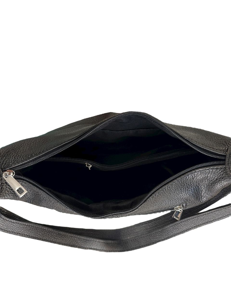 Fekete nyomott virágmintás nagy bőr oldaltáska Fekete nyomott virágmintás nagy bőr oldaltáska