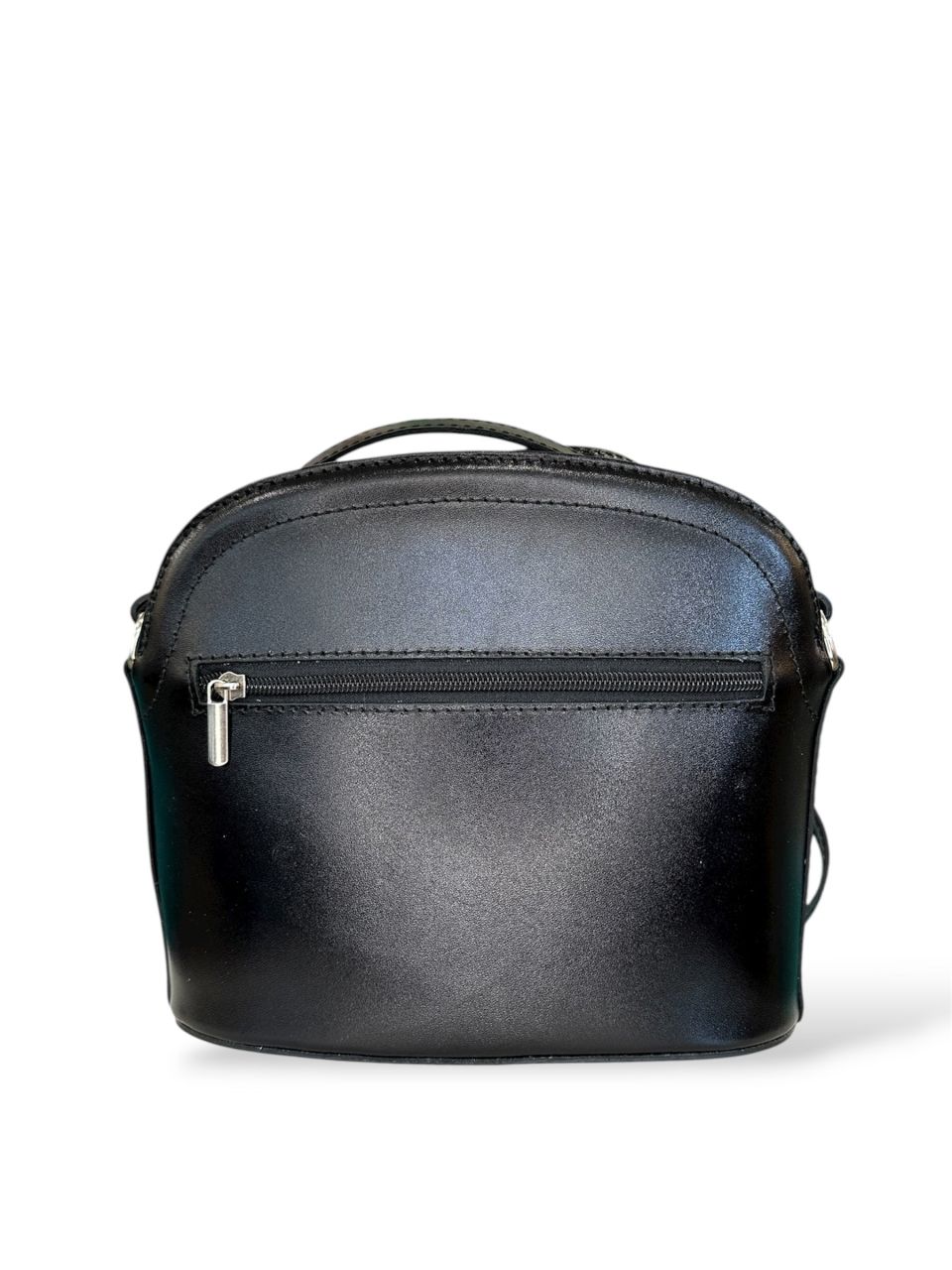 Fekete női bőr merevfalú oldaltáska