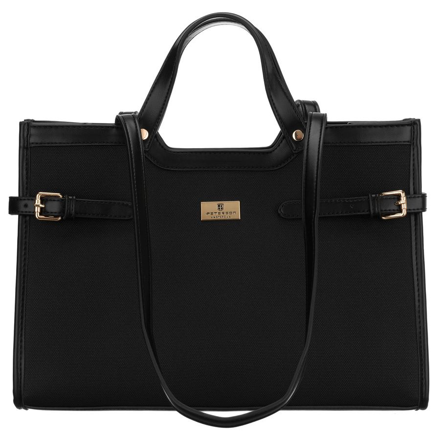 Fekete Peterson nagy váll-/kézitáska