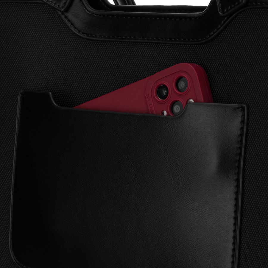 Fekete Peterson nagy váll-/kézitáska