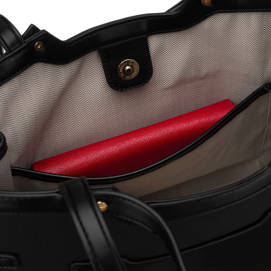 Fekete Peterson nagy váll-/kézitáska