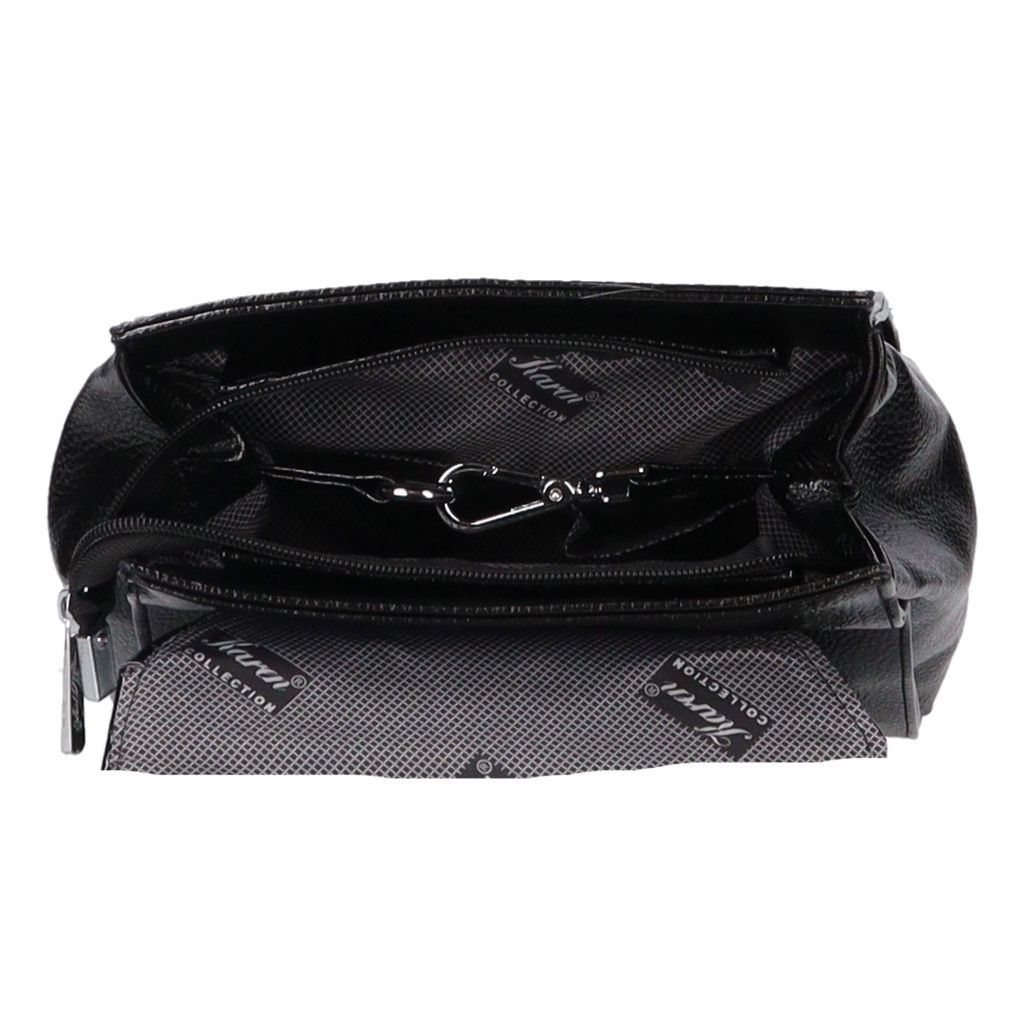 Fekete Karen kisebb fedeles hátizsák Fekete Karen kisebb fedeles hátizsák