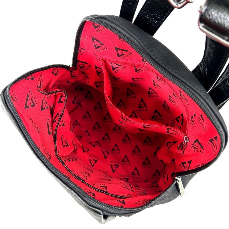 Fekete Zellia sok zsebes hátizsák