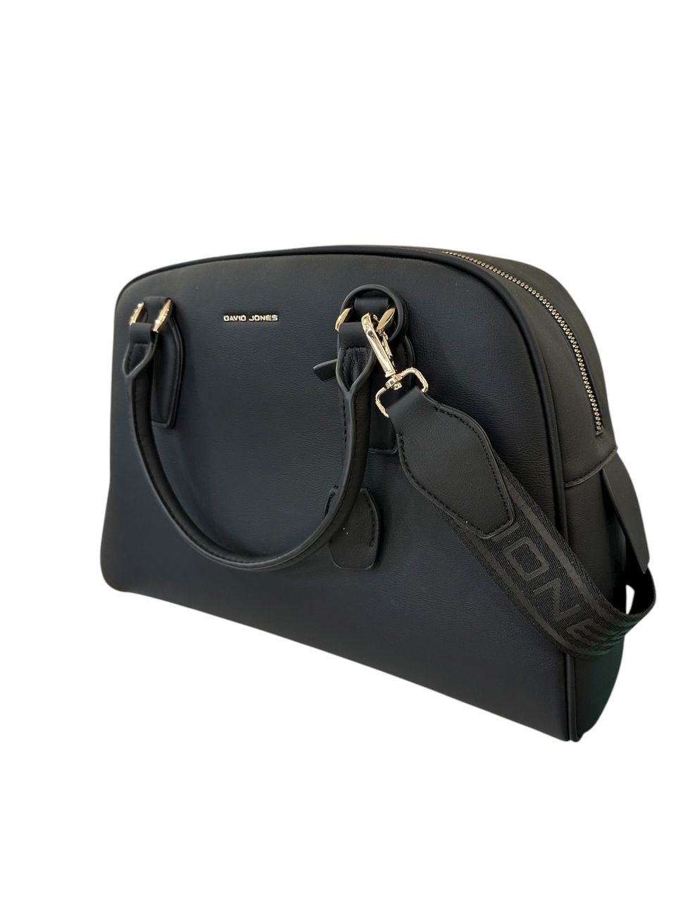 Fekete nagy David Jones kézitáska, lakattal zárható