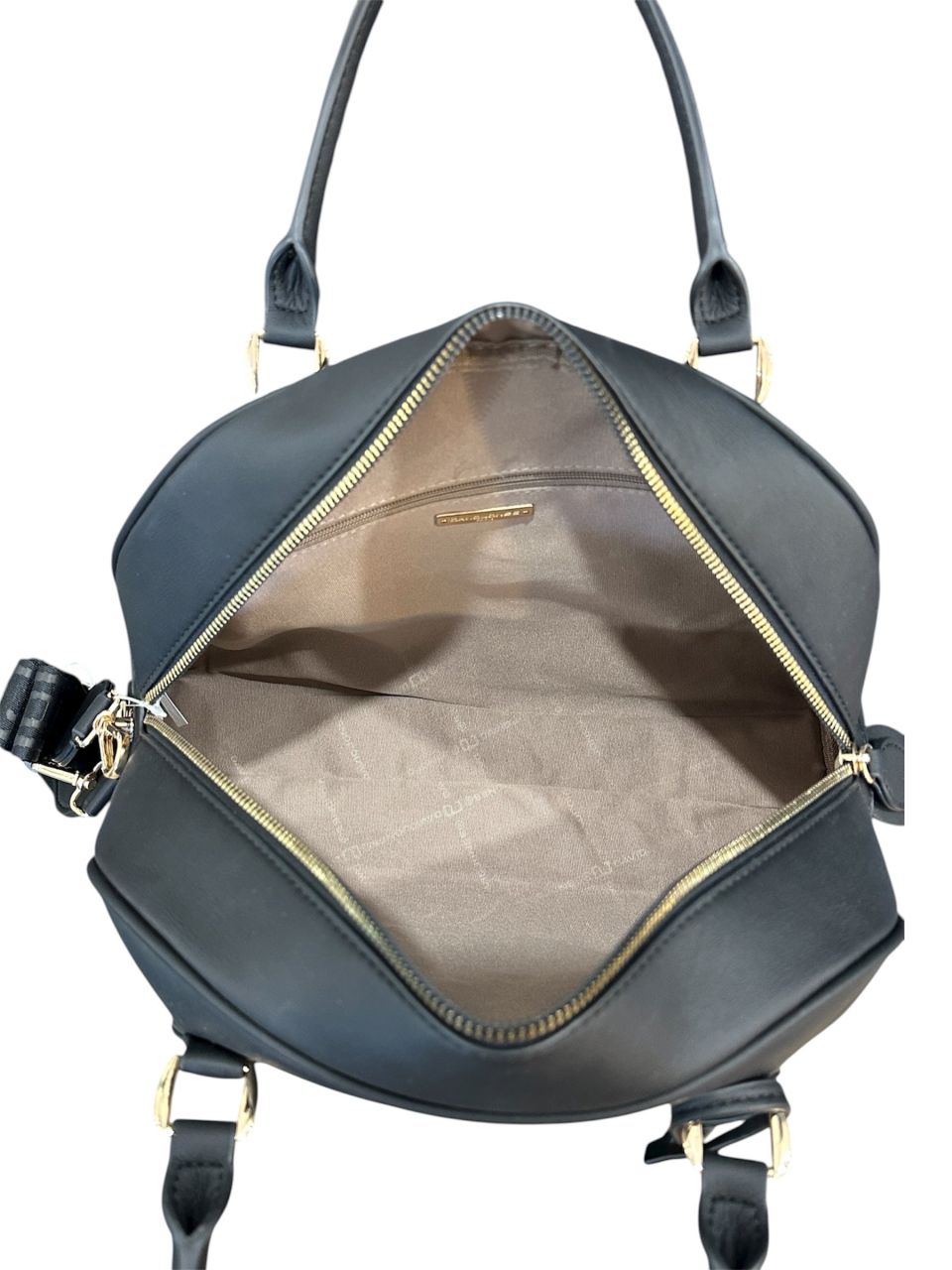 Fekete nagy David Jones kézitáska, lakattal zárható