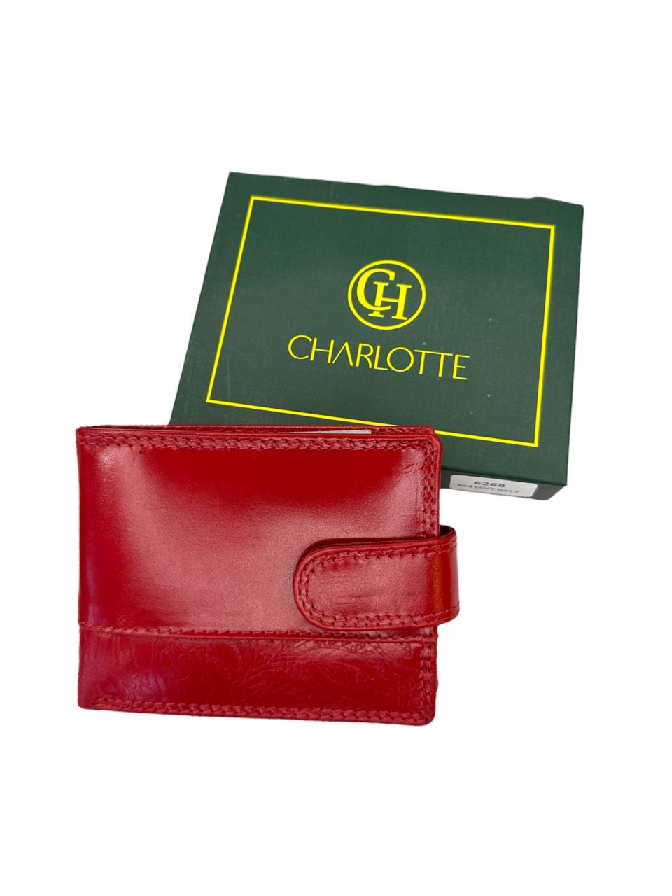 Piros virágmintás, bőr patentos kártyatartó - fekvő Piros virágmintás, bőr patentos kártyatartó - fekvő