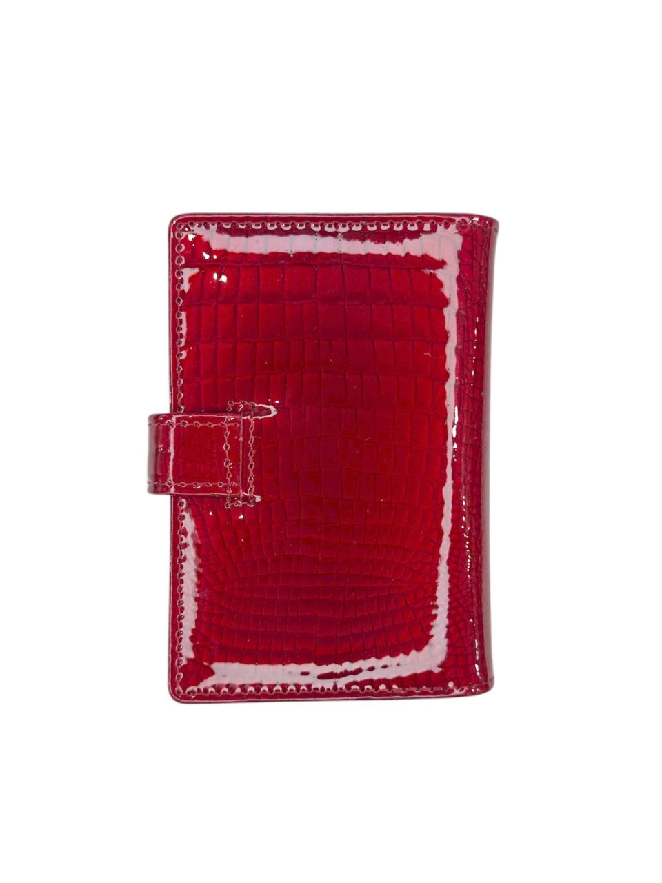 Piros Jennifer Jones lakkbőr kártyatartó