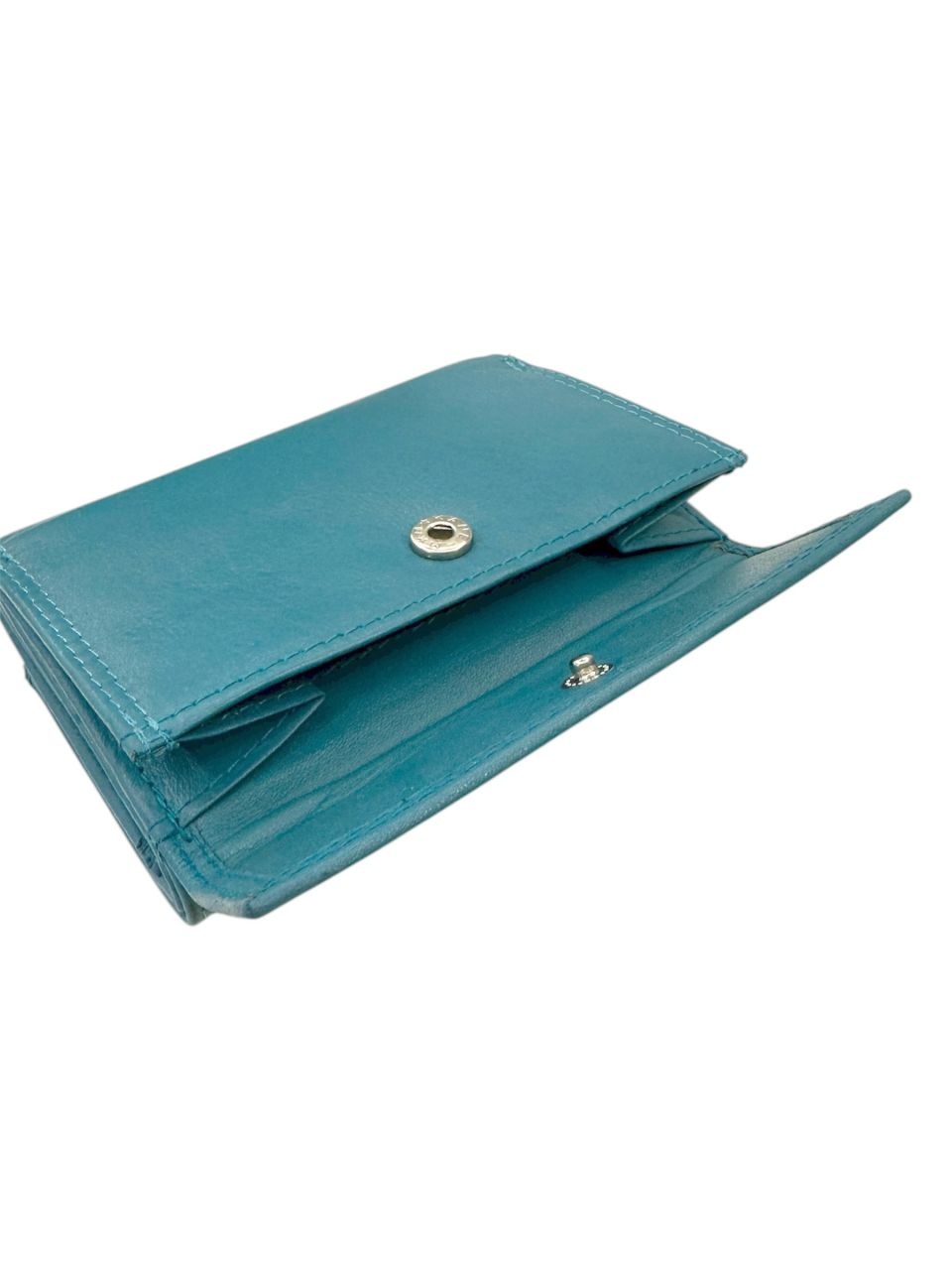 Türkizkék kicsi, női bőr pénztárca Türkizkék kicsi, női bőr pénztárca