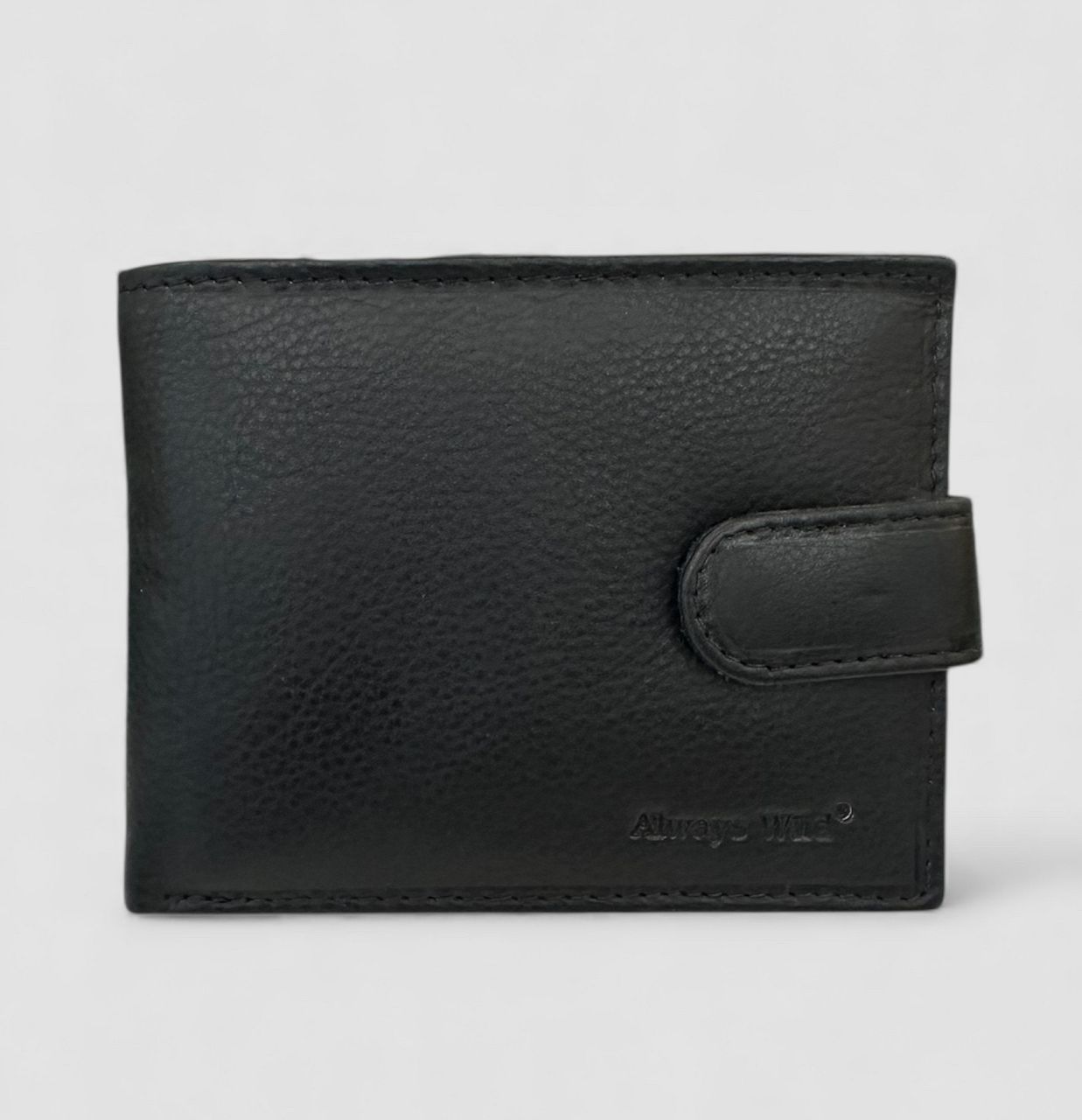 Fekete patentos férfi bőr pénztárca