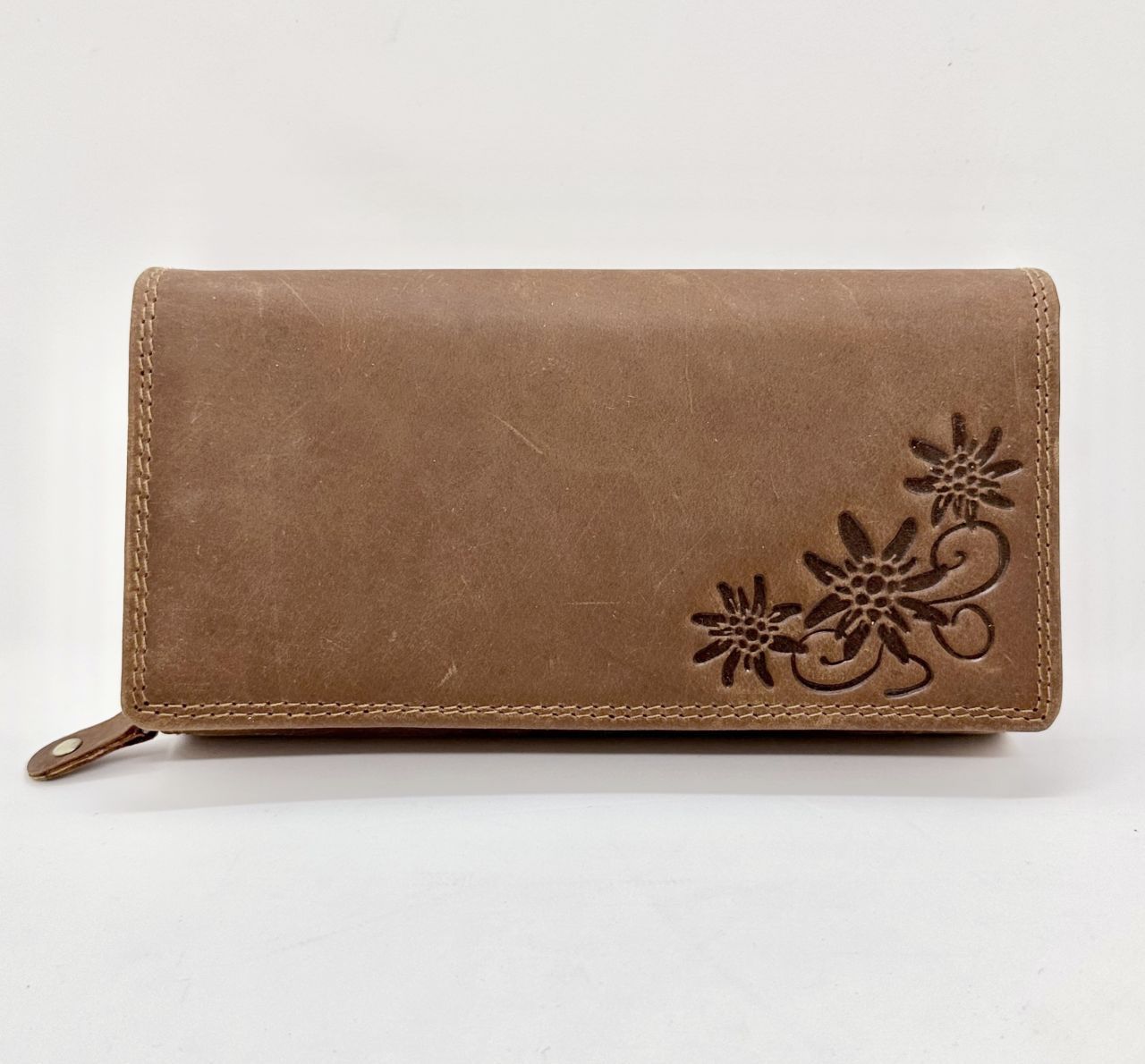 Barna női bőr táska és pénztárca szett Barna női bőr táska és pénztárca szett