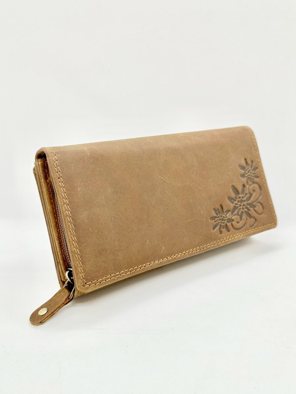 Barna női bőr táska és pénztárca szett Barna női bőr táska és pénztárca szett