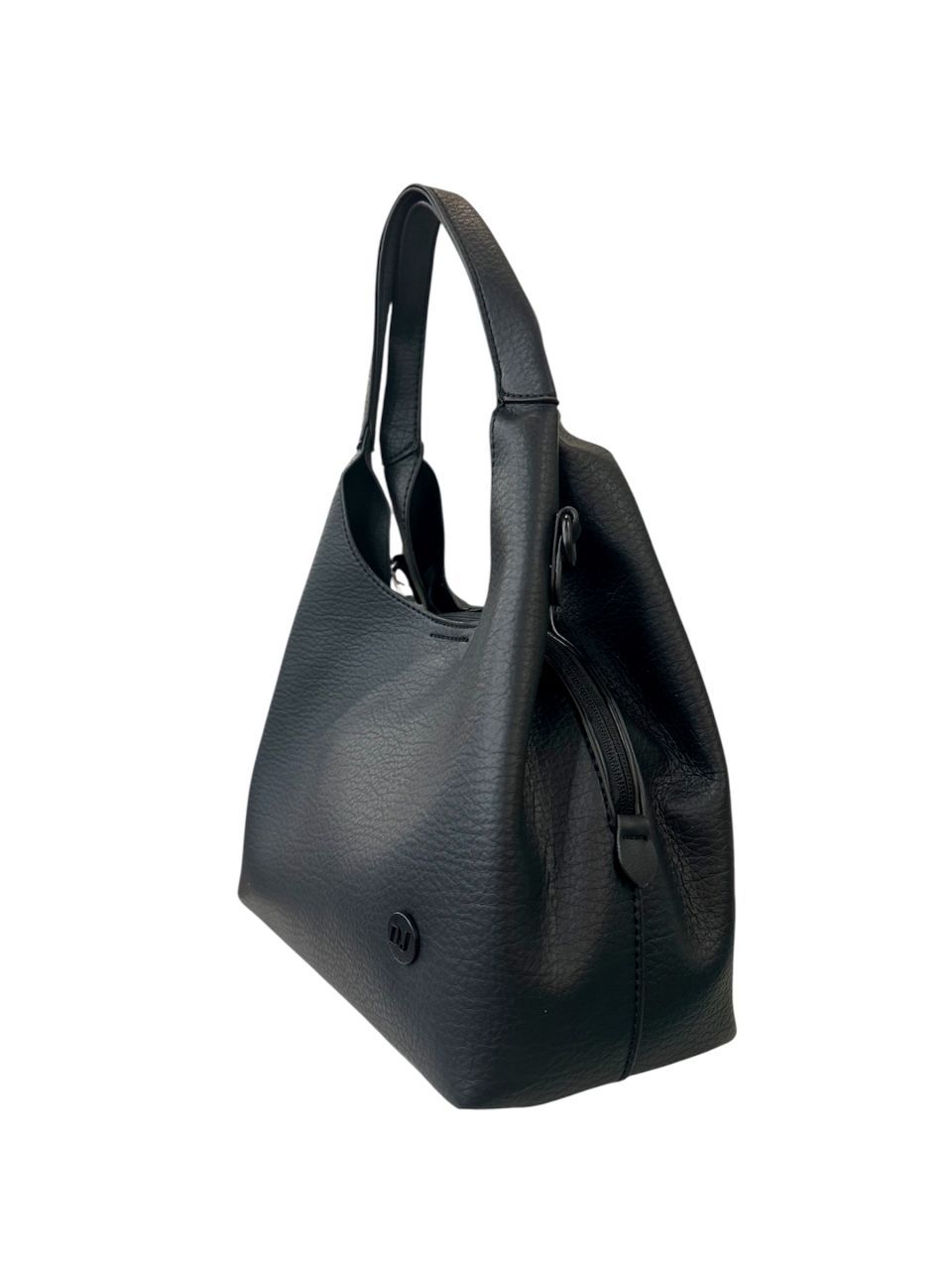 Fekete női válltáska és pénztárca szett Fekete női válltáska és pénztárca szett