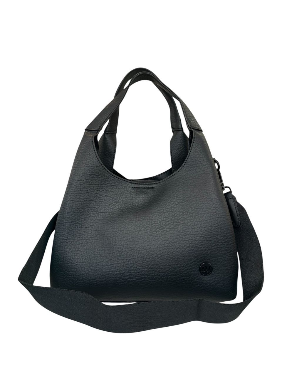 Fekete női válltáska és pénztárca szett Fekete női válltáska és pénztárca szett