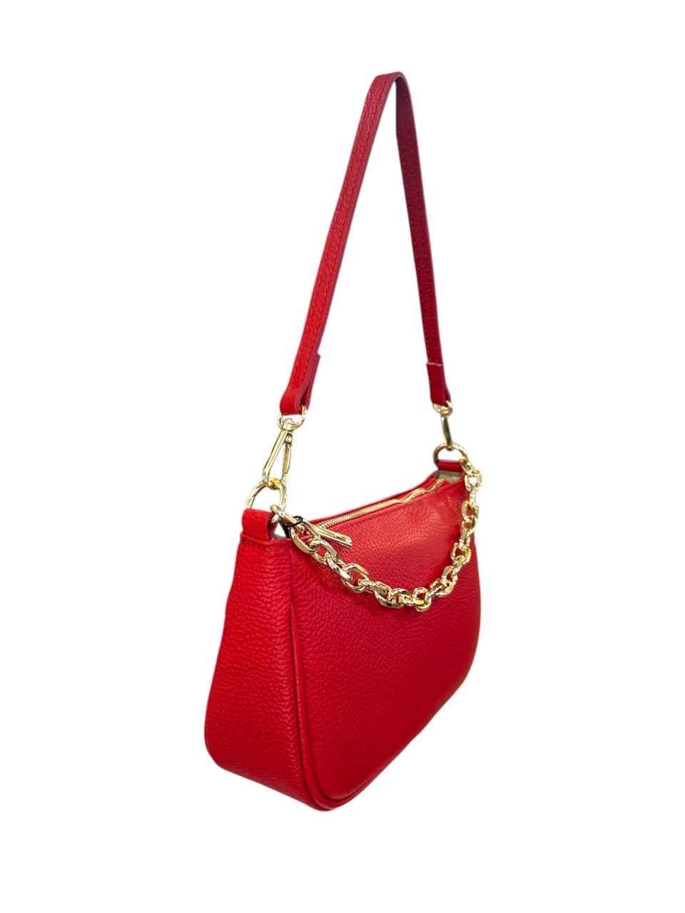 Piros bőr táska és pénztárca szett Piros bőr táska és pénztárca szett