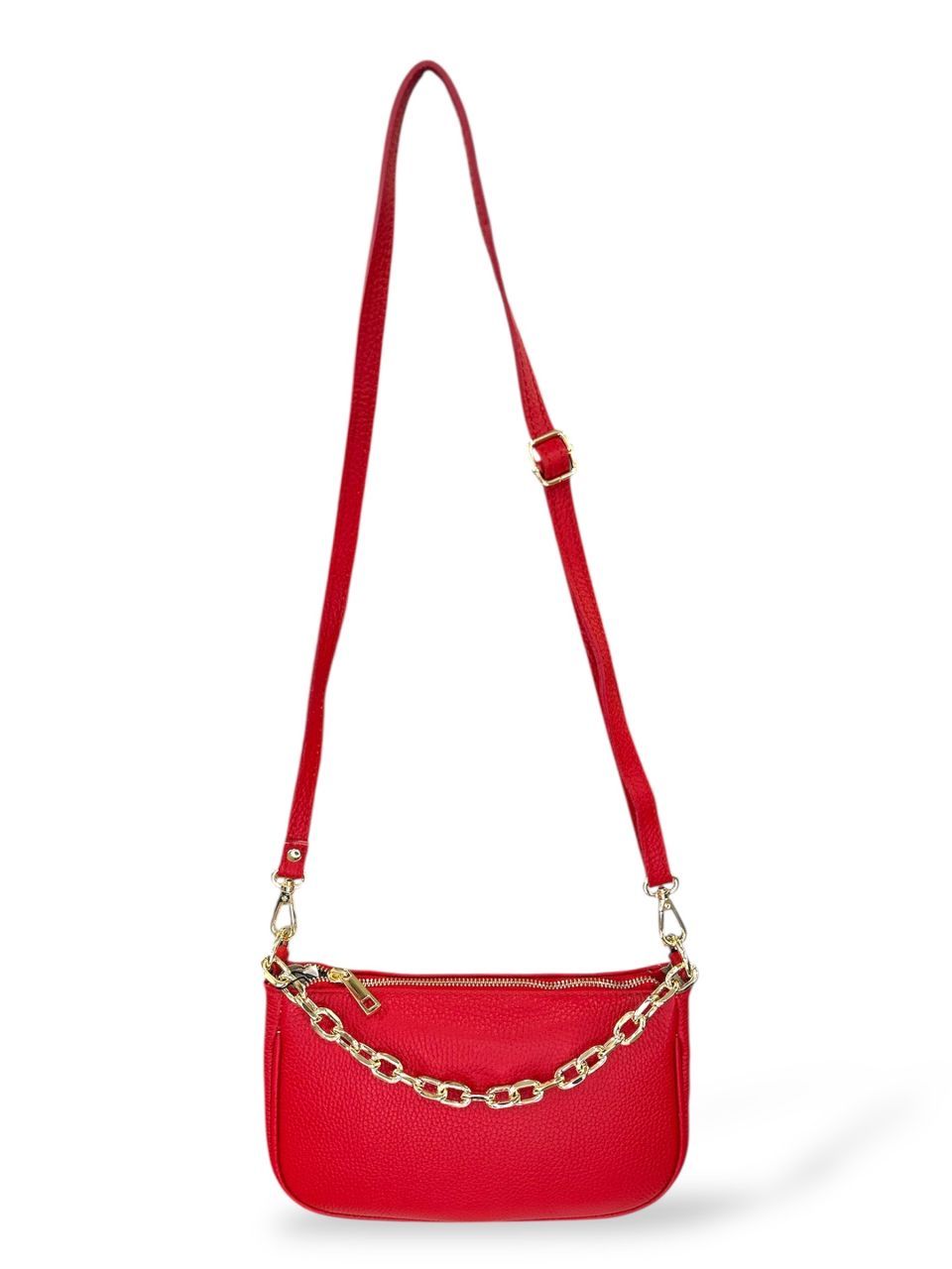 Piros bőr táska és pénztárca szett Piros bőr táska és pénztárca szett