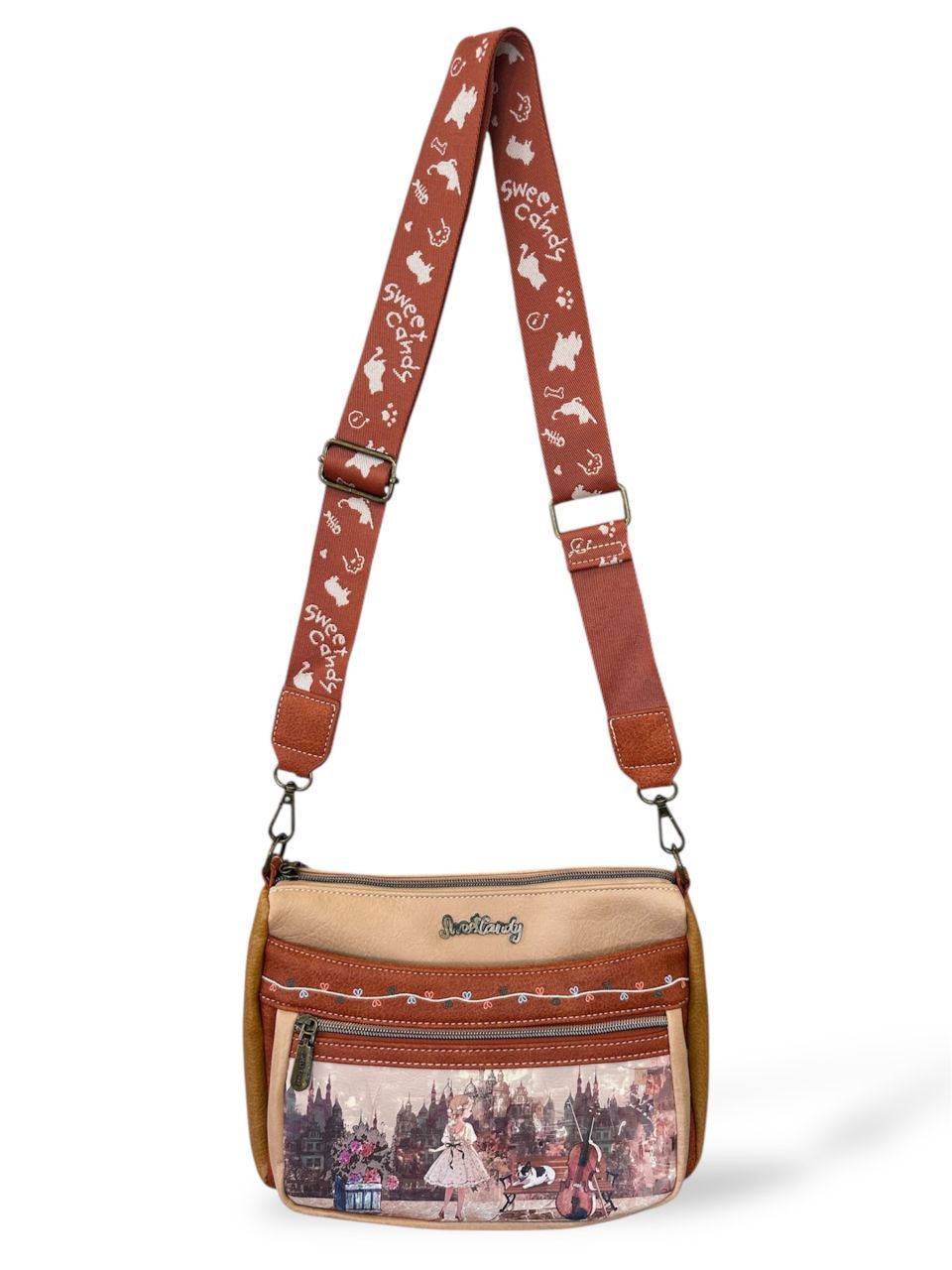 Sweet Candy Aranydallam oldaltáska és pénztárrca szett Sweet Candy Aranydallam oldaltáska és pénztárrca szett