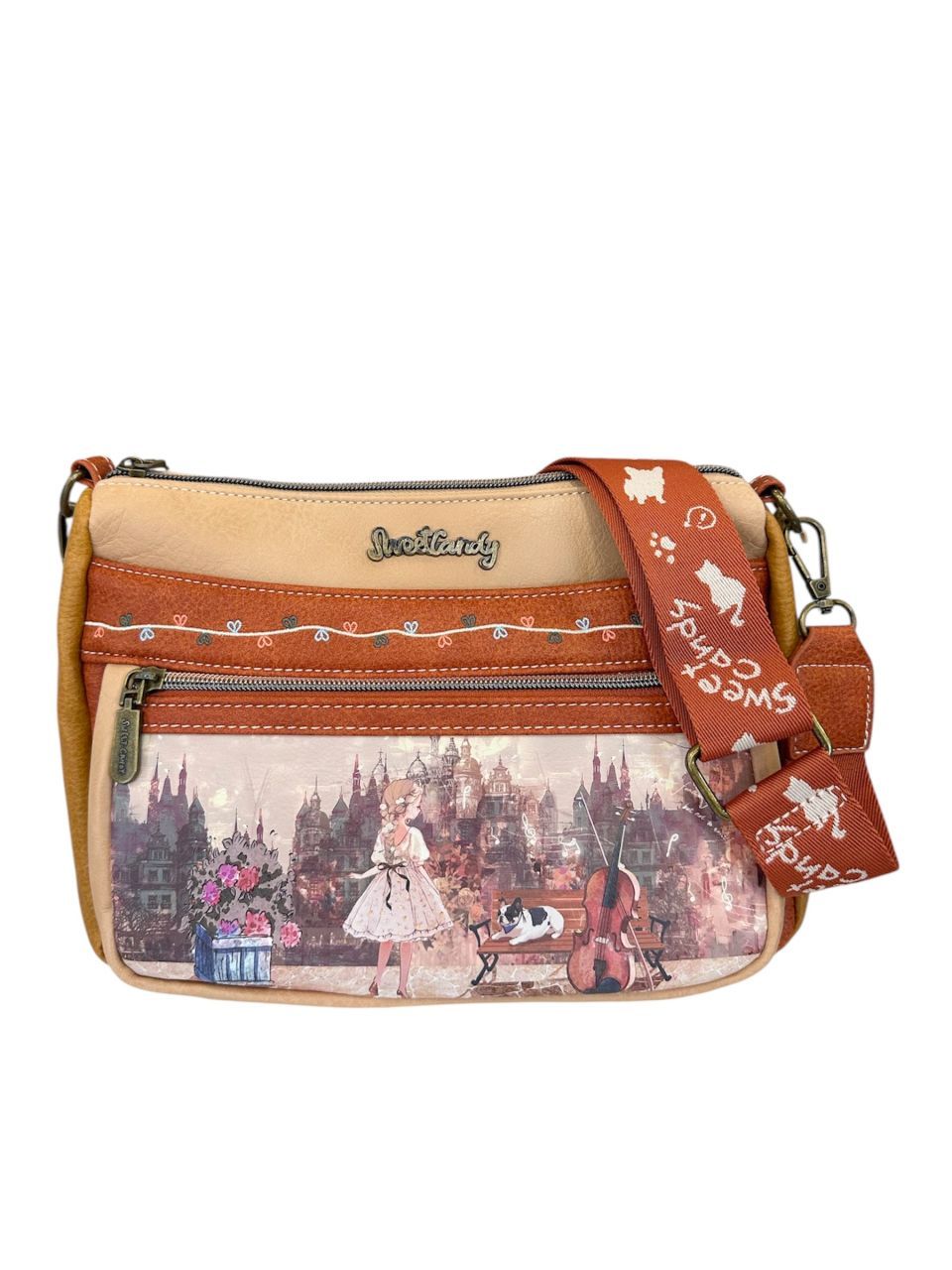 Sweet Candy Aranydallam oldaltáska és pénztárrca szett Sweet Candy Aranydallam oldaltáska és pénztárrca szett