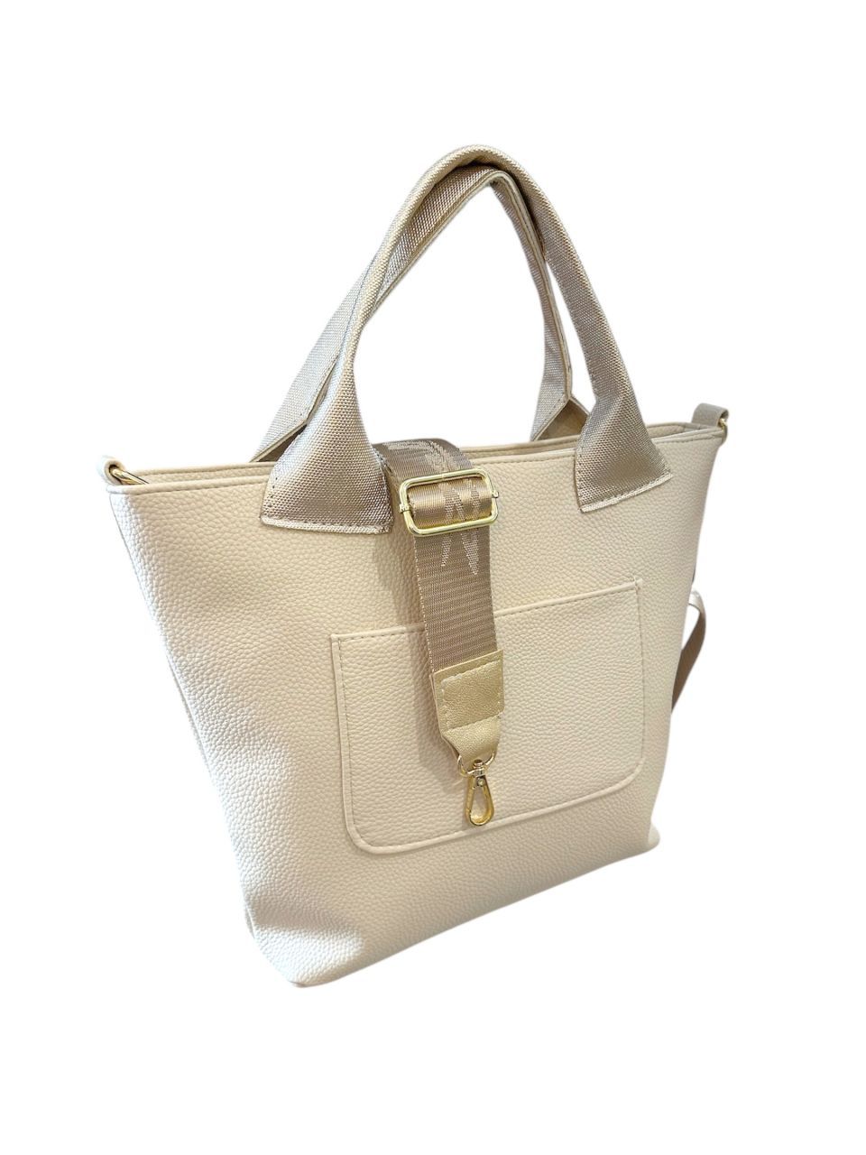 Bézs, arany táska és pénztárca szett Bézs, arany táska és pénztárca szett