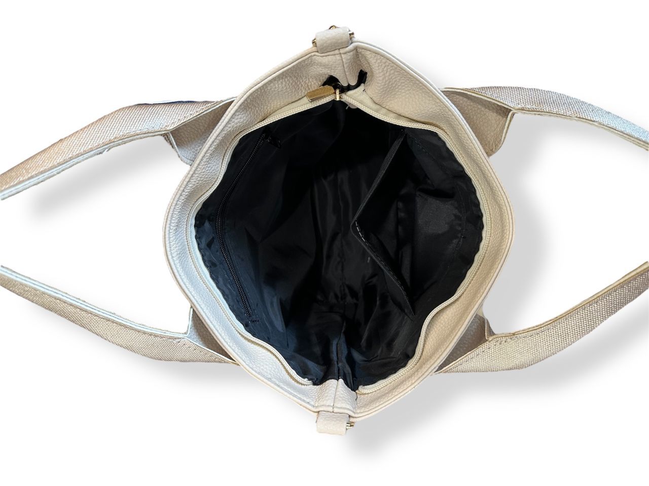 Bézs, arany táska és pénztárca szett Bézs, arany táska és pénztárca szett