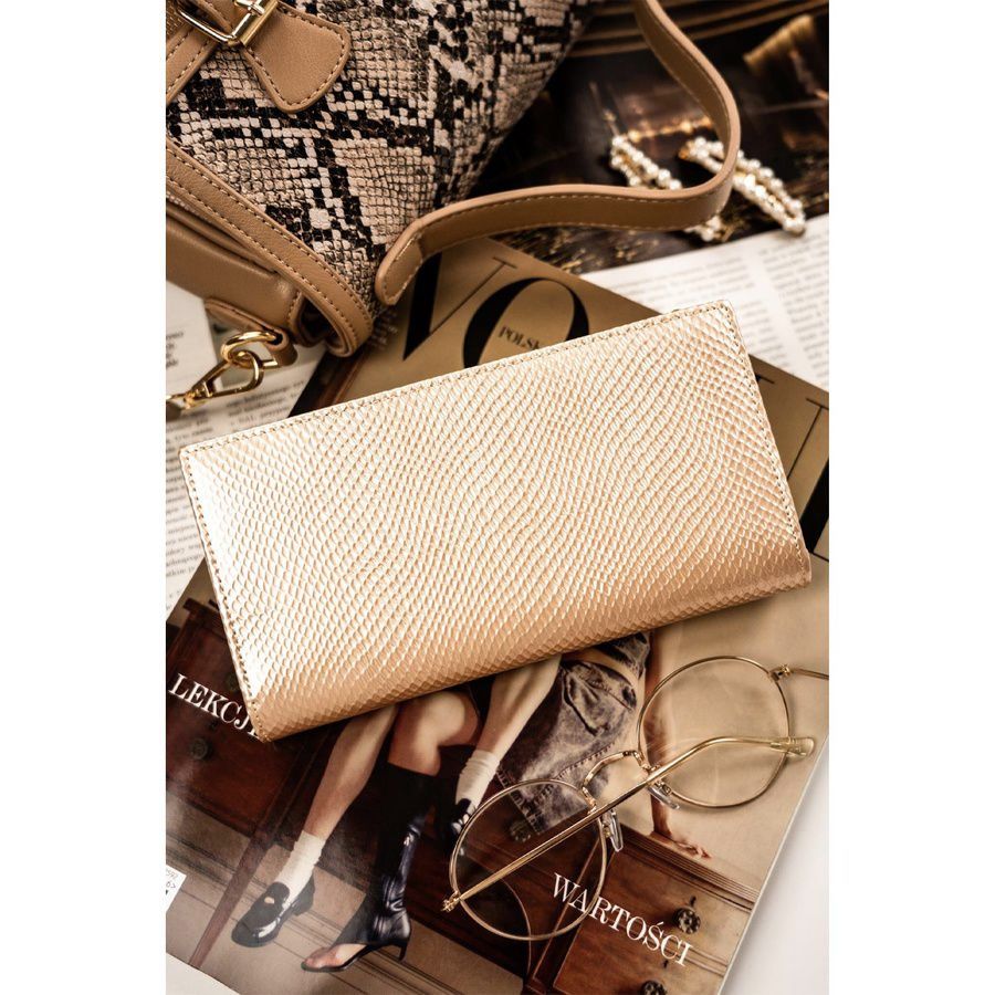 Bézs, arany táska és pénztárca szett Bézs, arany táska és pénztárca szett