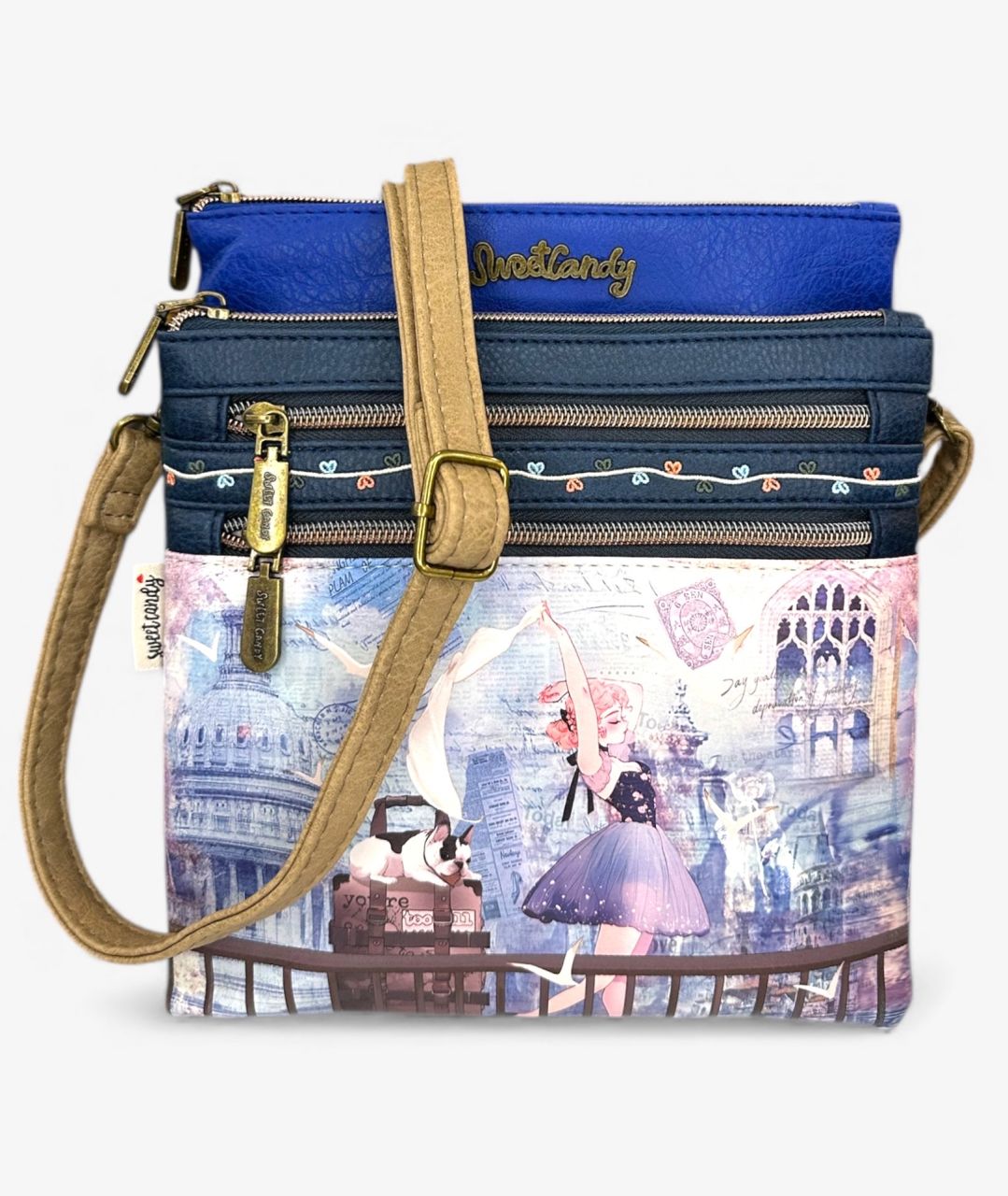 Sweet Candy Hajnalharmat sok zsebes oldaltáska Sweet Candy Hajnalharmat sok zsebes oldaltáska