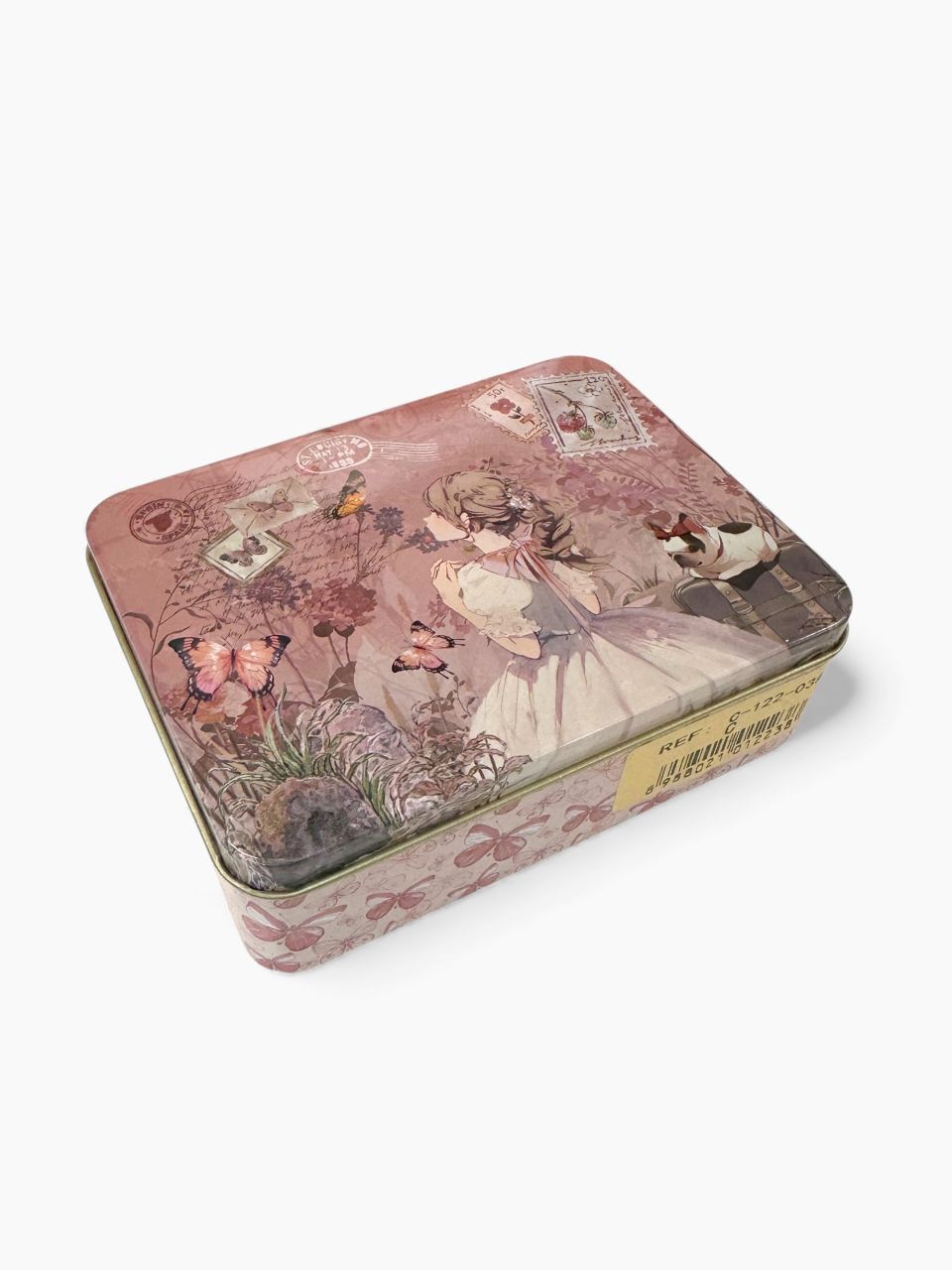 Sweet Candy Pillangókert aprótartó, fém díszdobozban Sweet Candy Pillangókert aprótartó, fém díszdobozban