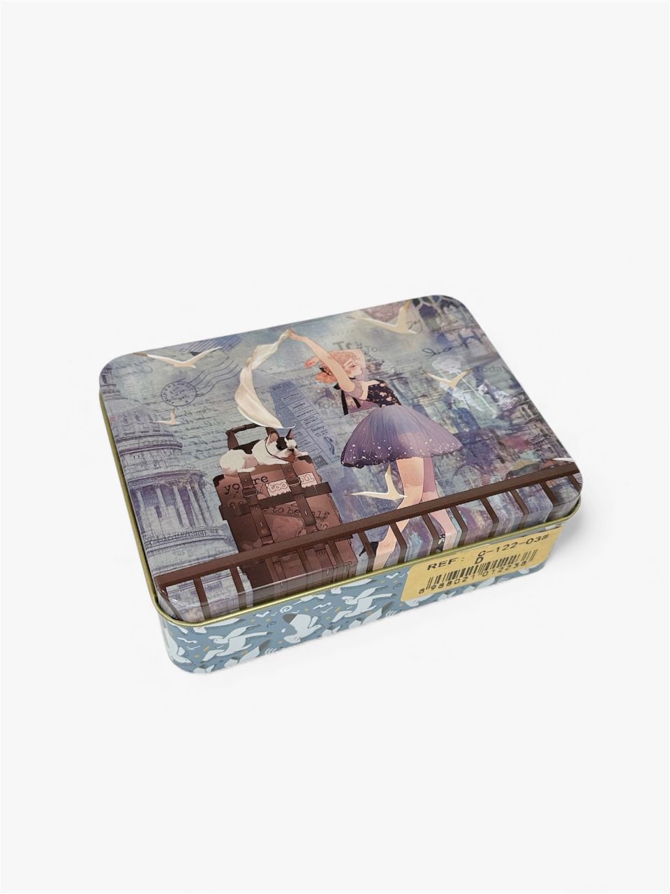 Sweet Candy Hajnalharmat aprótartó, fém díszdobozban Sweet Candy Hajnalharmat aprótartó, fém díszdobozban