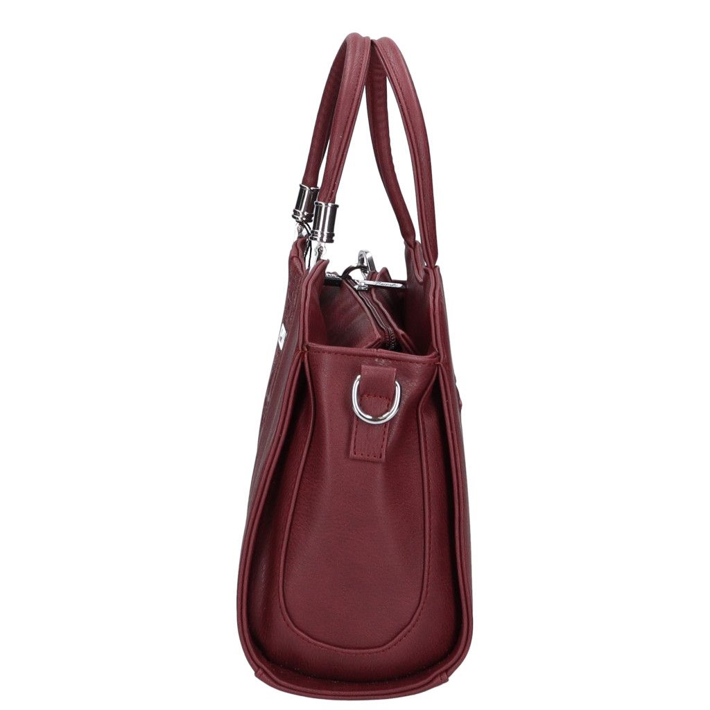 Bordó osztott belsejű Karen kézitáska Bordó osztott belsejű Karen kézitáska