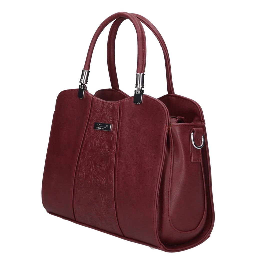 Bordó osztott belsejű Karen kézitáska Bordó osztott belsejű Karen kézitáska