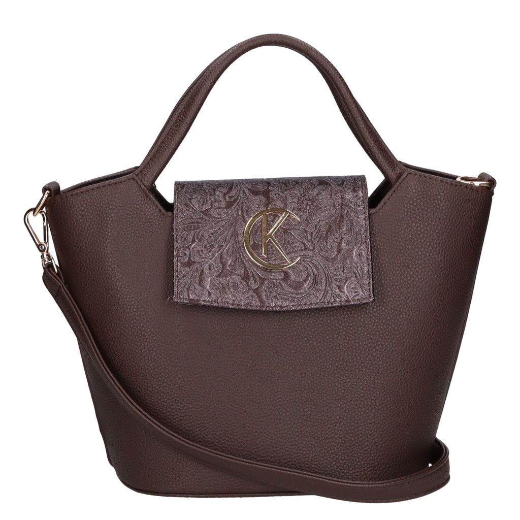 Barna osztott belsejű Karen kézitáska Barna osztott belsejű Karen kézitáska