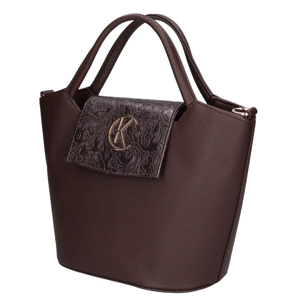 Barna osztott belsejű Karen kézitáska Barna osztott belsejű Karen kézitáska