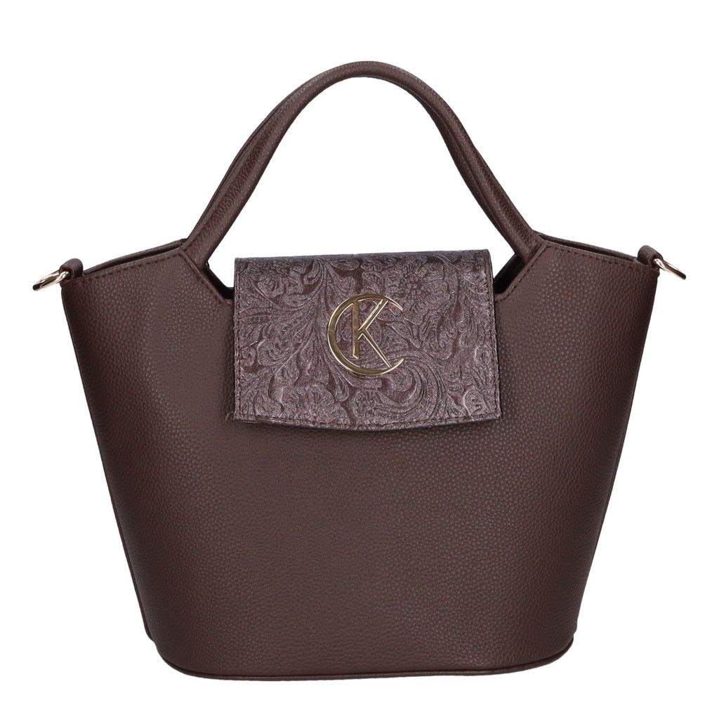 Barna osztott belsejű Karen kézitáska Barna osztott belsejű Karen kézitáska